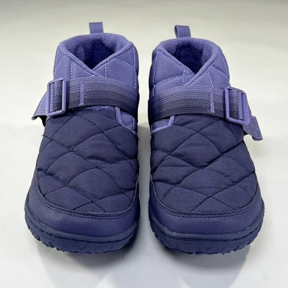 Chaco Ramble Puff Boots Womens 9 Purple Quilted Fleece Lined Outdoor Cozy Shoes